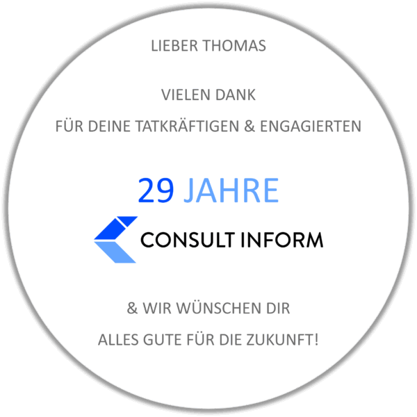 Vielen Dank für 29 Jahre